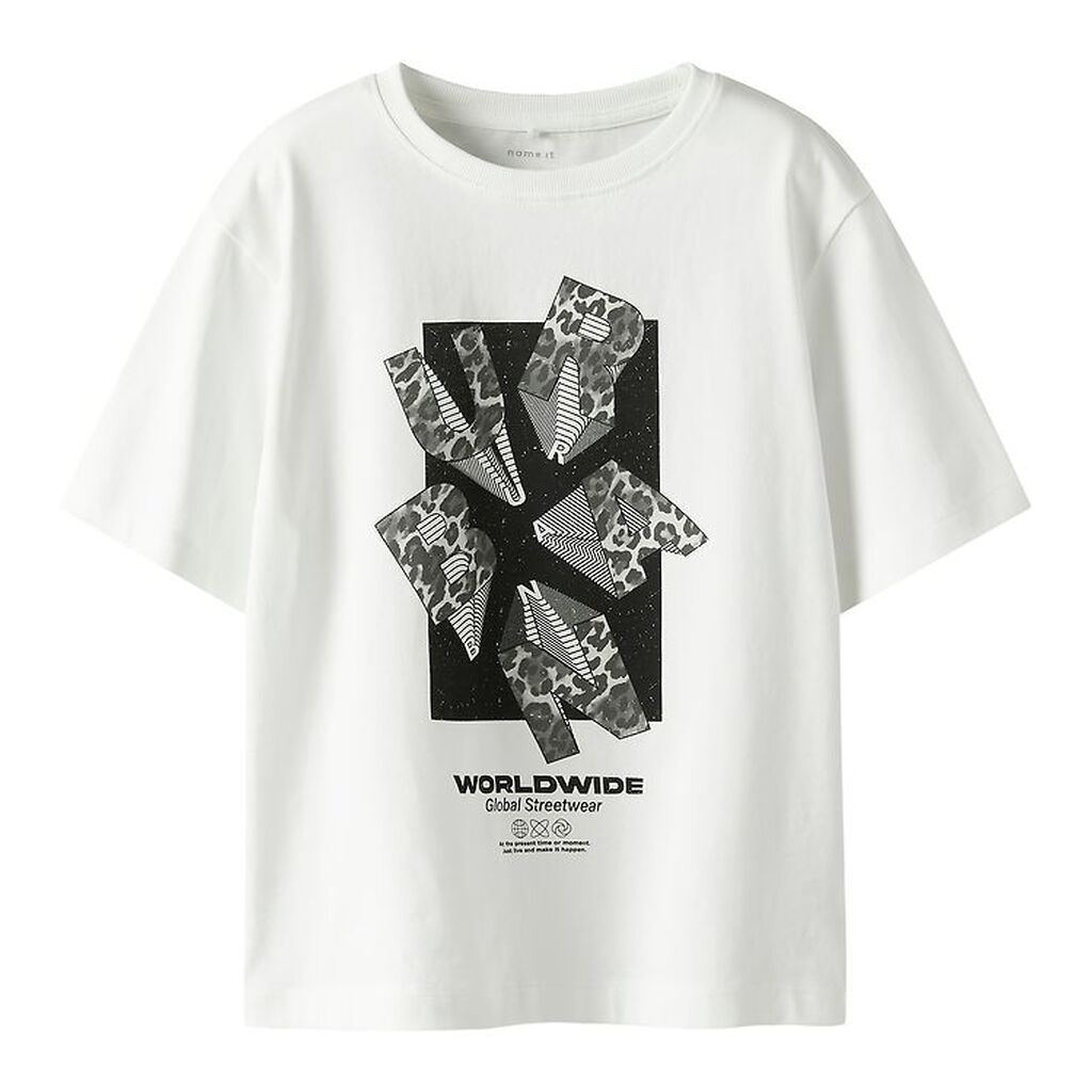 Name It T-shirt - NkmRon - Cloud Dancer