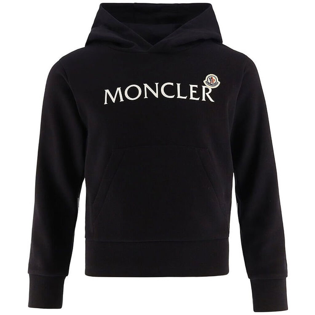 Moncler Hættetrøje - Sort m. Hvid