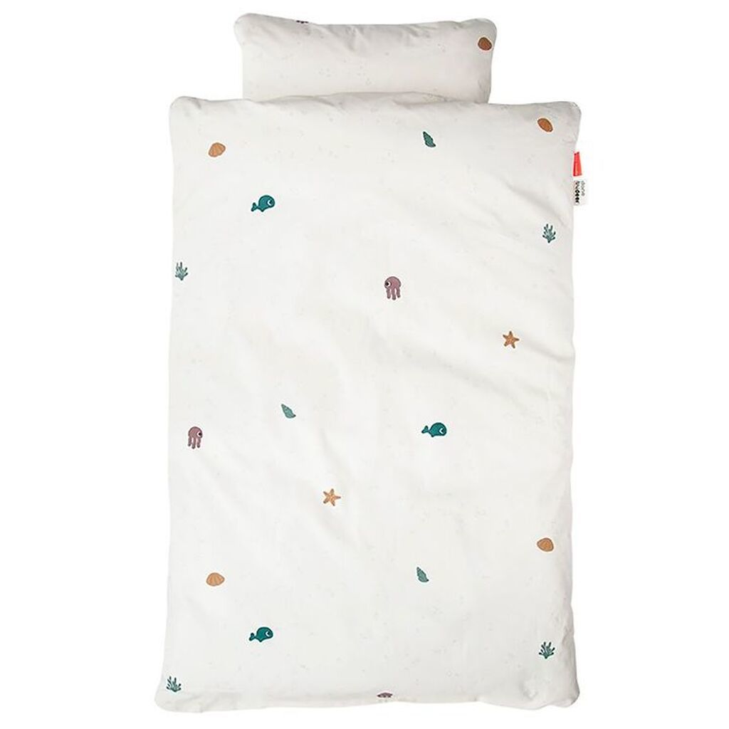 Done By Deer Sengetøj - Junior - Sea Friends Beige