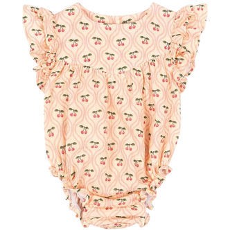 Konges Sløjd Sommerdragt - Musselin - Coco - Cherry Pink Motif