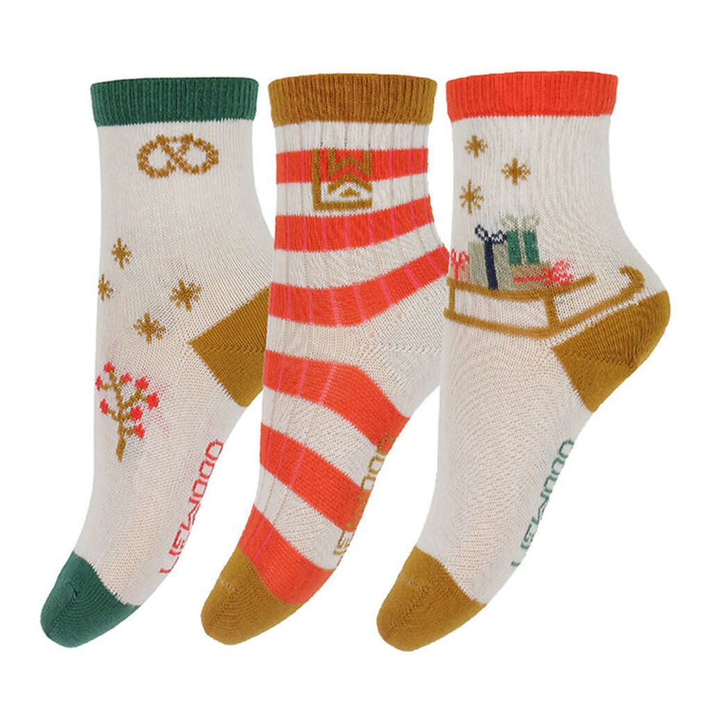 Liewood Strømper - Silas - 3-pak - Holiday Sandy Mix