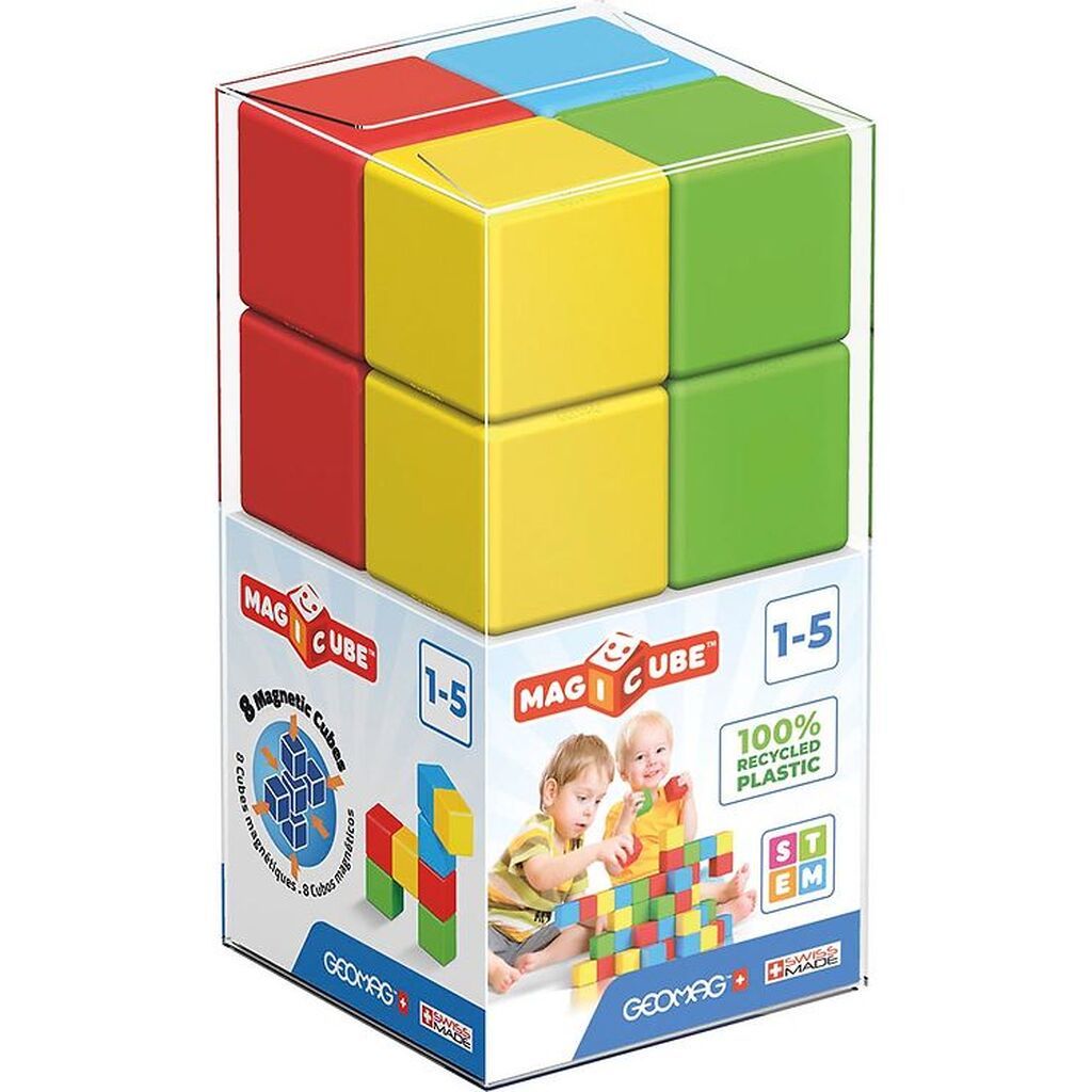 Geomag Magnetsæt - Magicube Full Color Crystal - 8 Dele