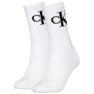 Calvin Klein Strømper - 2-pak - Hvid M/ Logo
