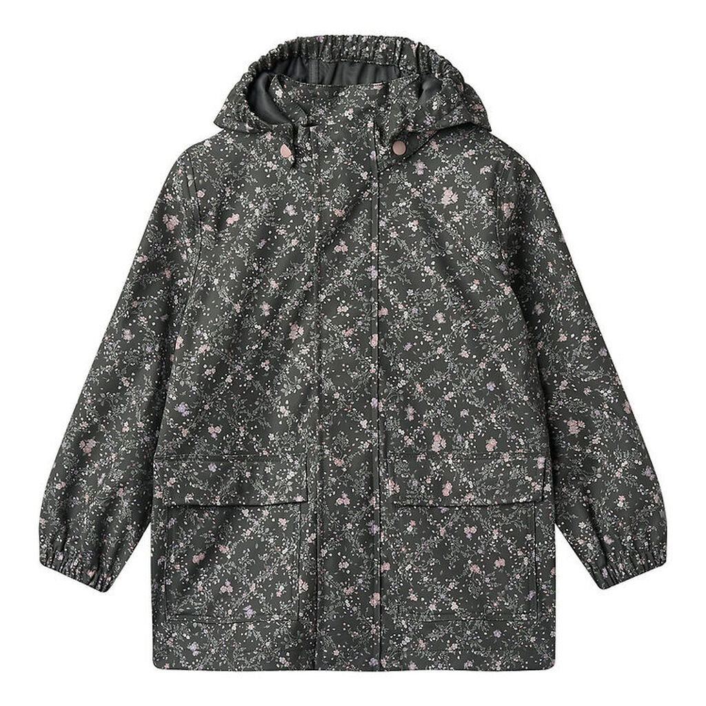 Wheat Regnjakke - PU - Ollo - Forest Lake Checked Flowers