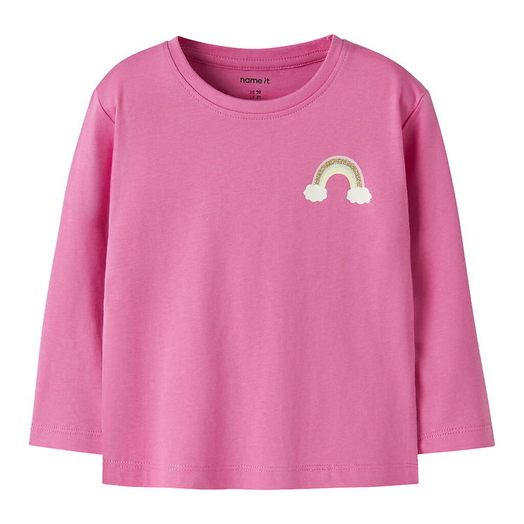 Name It Bluse - NmfVeen - Strawberry Moon/Small Rainbow