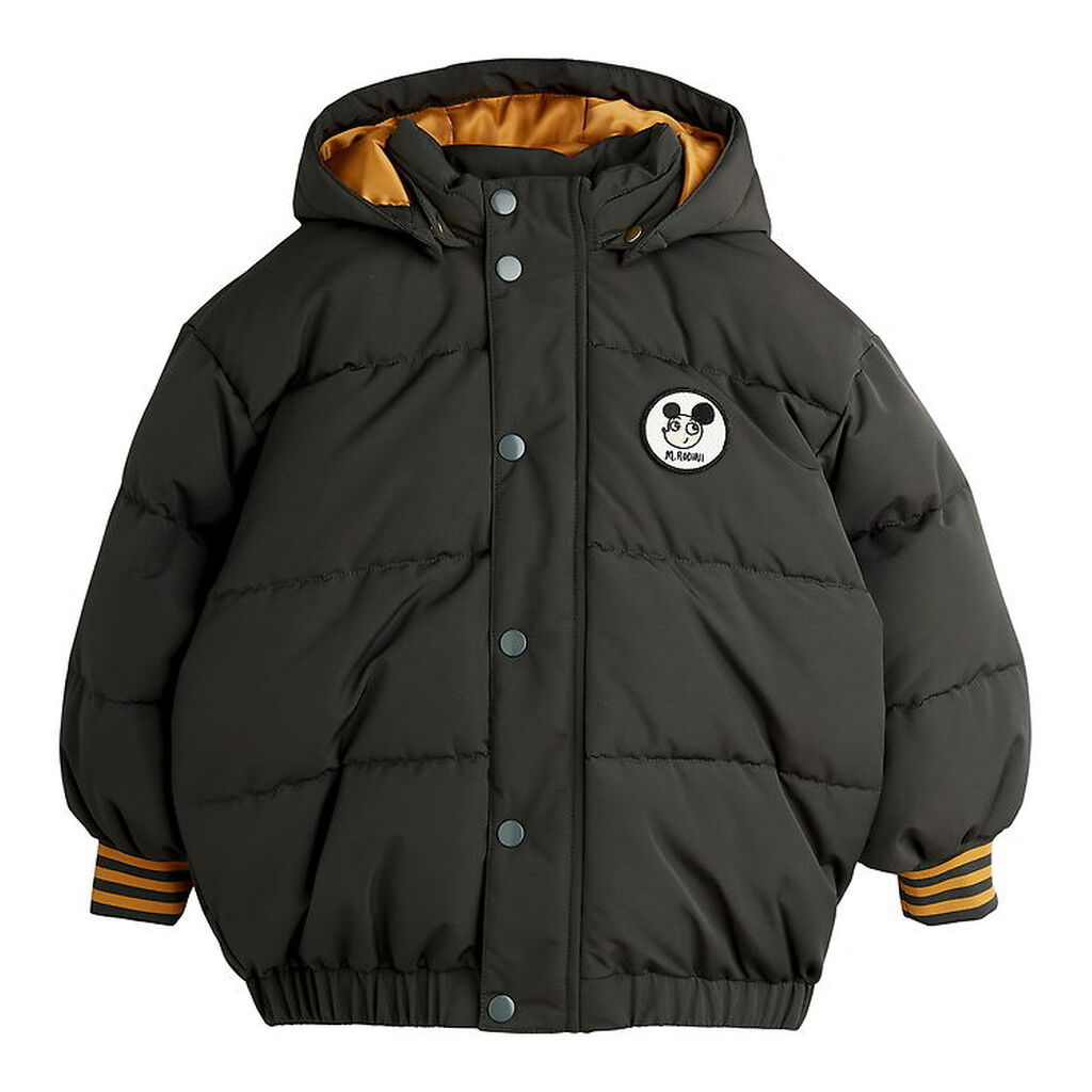 Mini Rodini Dynejakke - Ritzratz Patch Puffer - Sort