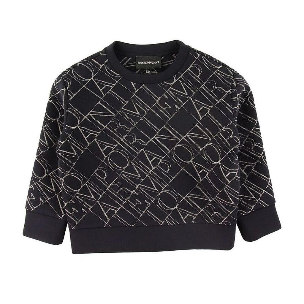 Emporio Armani Bluse - Navy m. Broderi