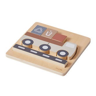 Flexa Play Puslespil - 9 Brikker - Lastbil