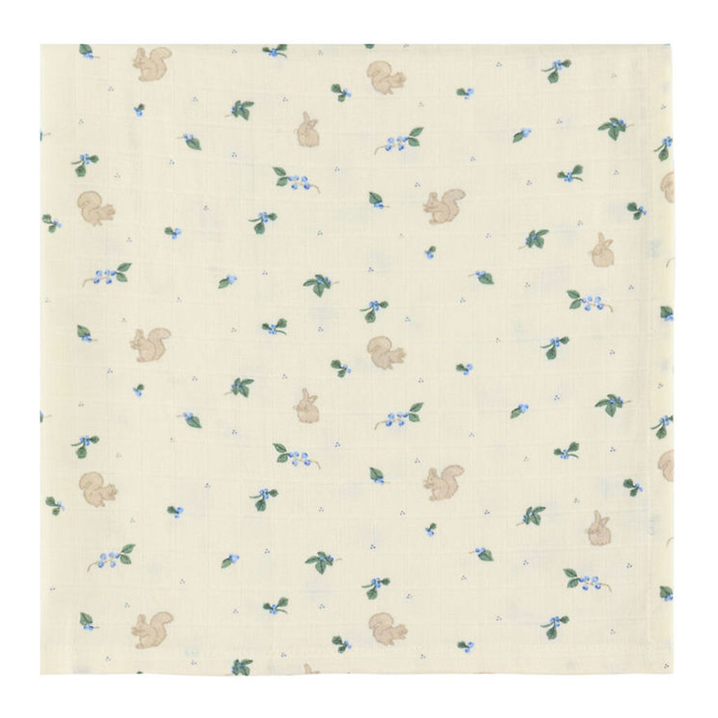 Cam Cam Babysvøb - Musselin - 120x120 cm - Blueberries