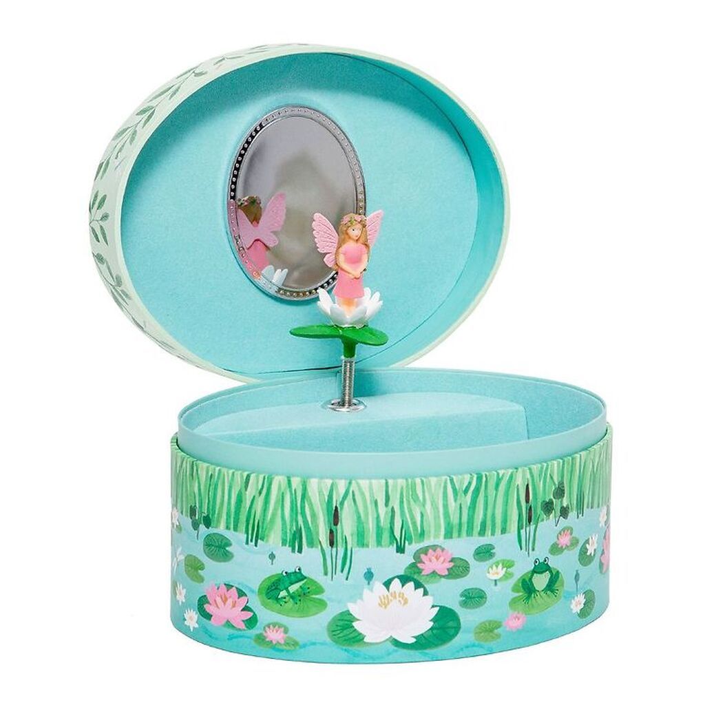 Petit Monkey Smykkeskrin m. Musik - 9x15,5x12 cm - Water Fairy -