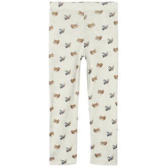 Lil' Atelier Leggins - Uld/Modal - NmmNalu - Turtledove/MELANGE