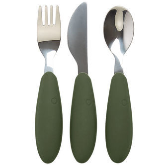BIBS Børnebestik - 3-Pak - Hunter Green