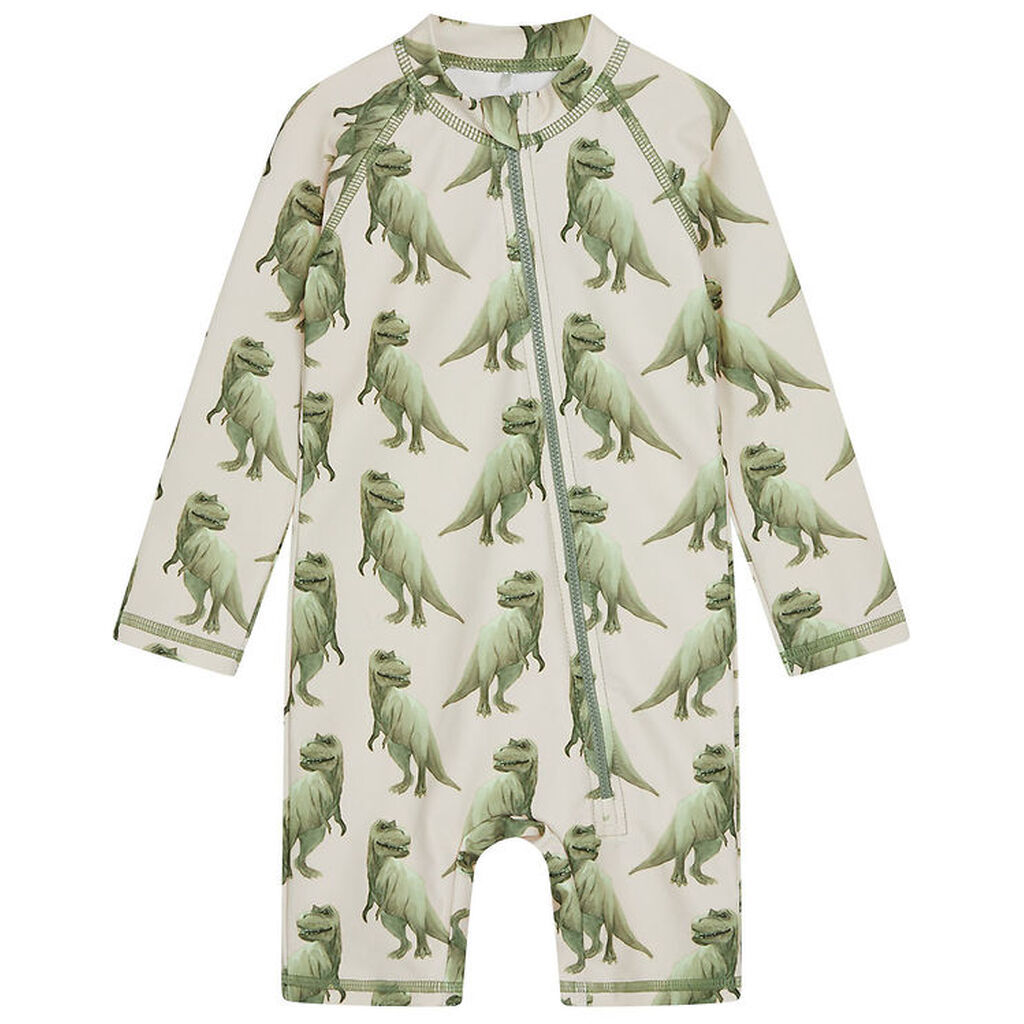 Hust and Claire Badeheldragt - Malaz - UV50+ - Seagrass m. Dinos