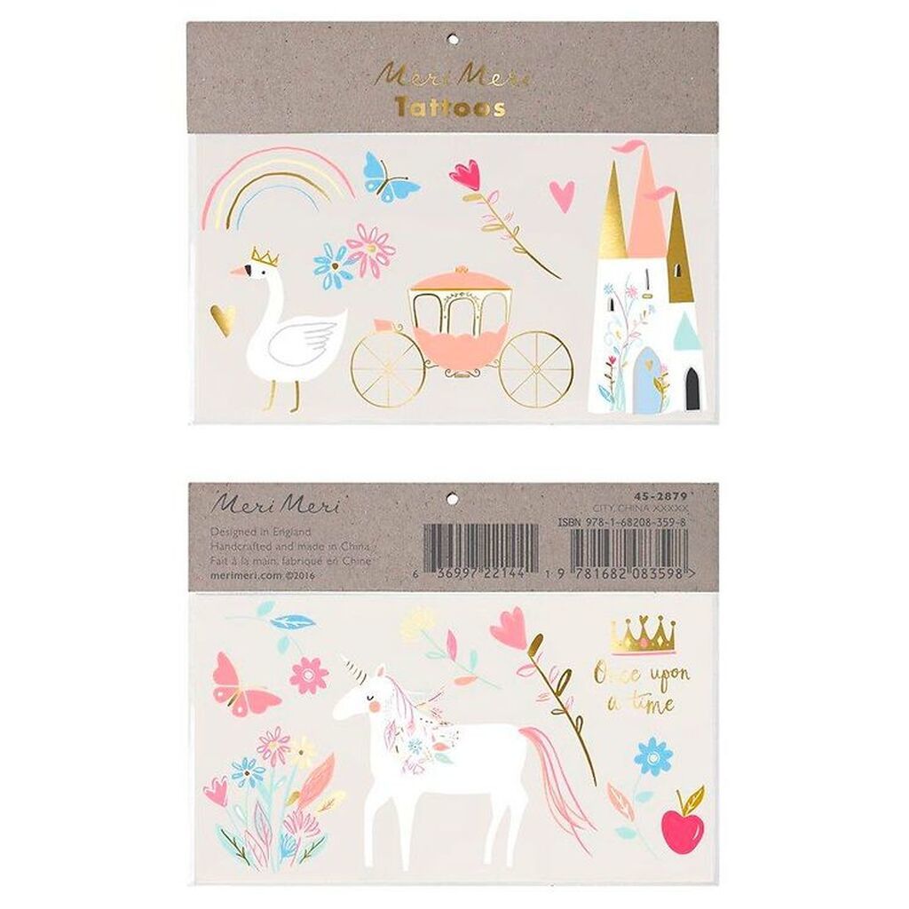 Meri Meri Tatoveringer - Large - Princess