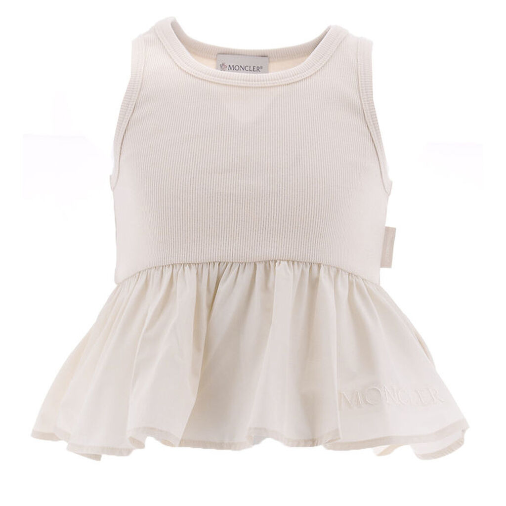 Moncler Tanktop - Rib - Creme