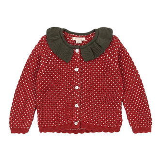 Konges Sløjd Cardigan - Uld - Strik - Strawberry - Barbados Cher