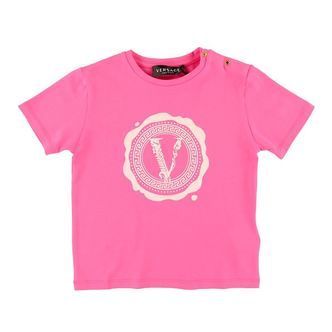 Versace T-shirt - Fuchsia m. Logo