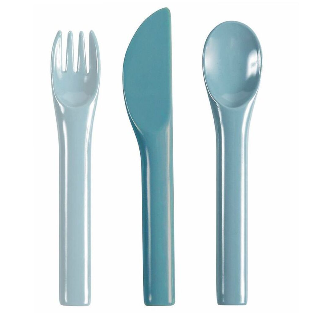 Sebra Bestik - Melamin - Blå