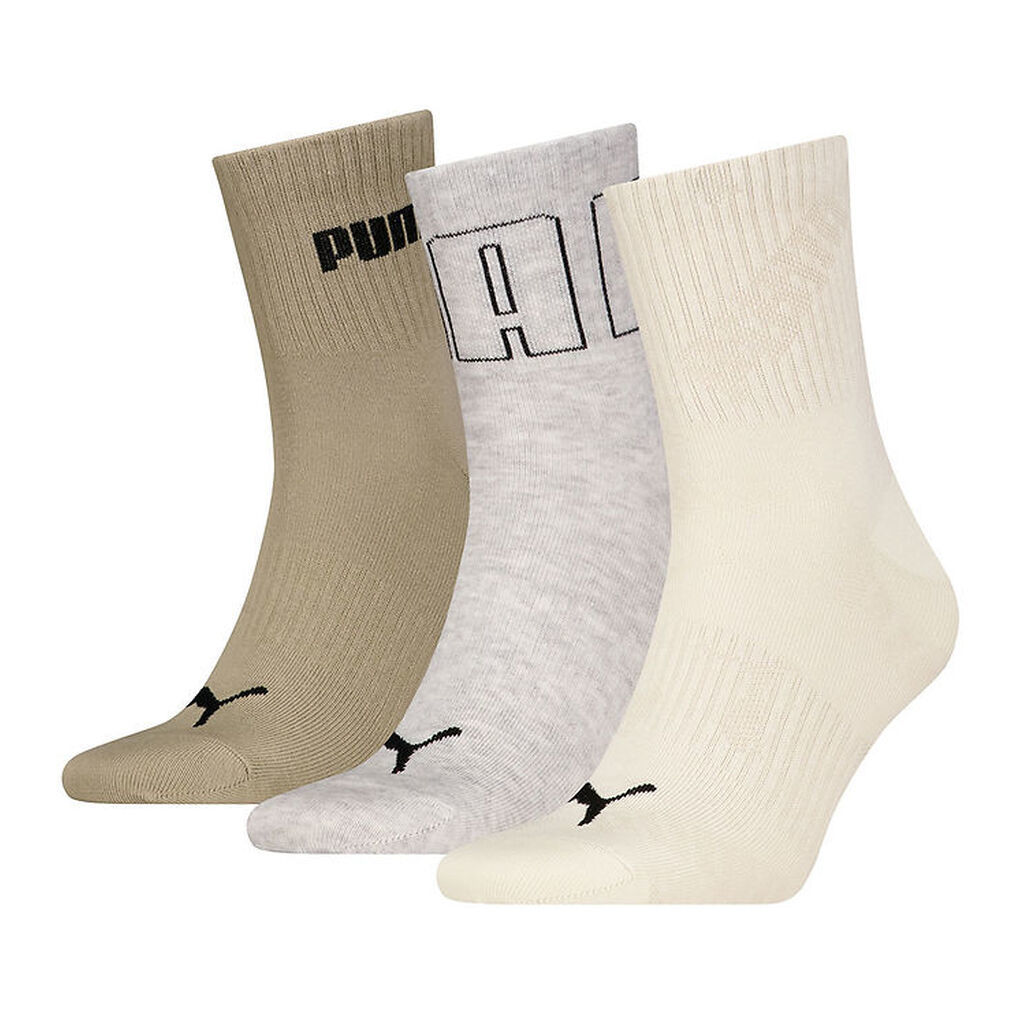 Puma Strømper - 3-pak - Mesh Logo Crew - Neutral Combo