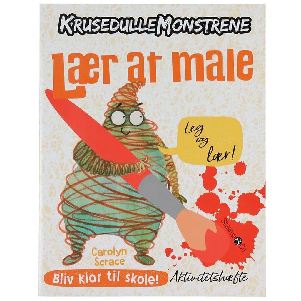 Straarup & Co Aktivitesbog - Krusedulle Monstrene - Lær at Male