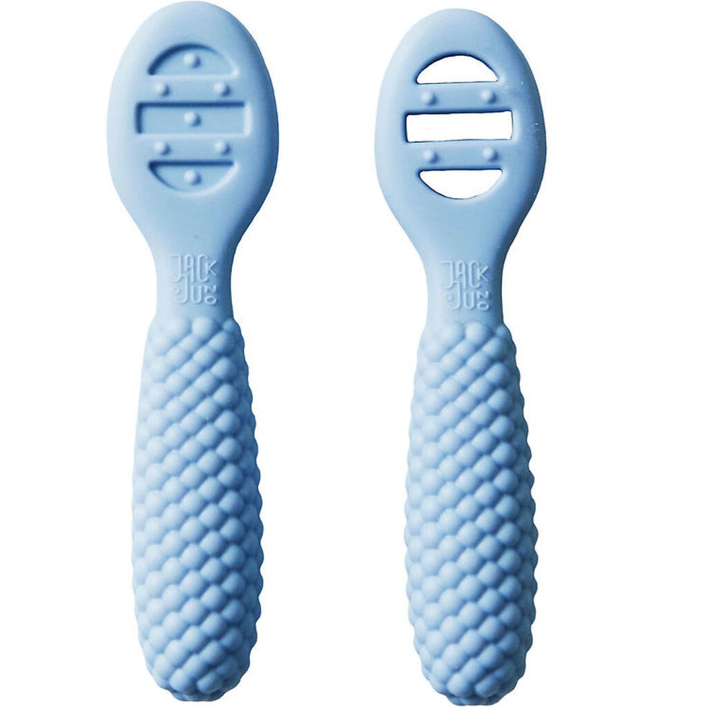 Jack o Juno Babyskeer - Silikone - 2-pak - Bubble - Pale Blue