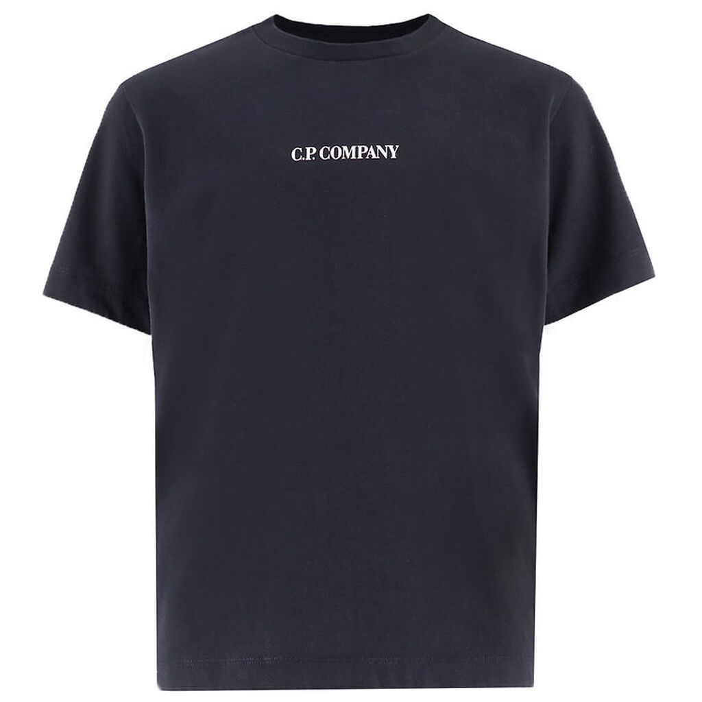 C.P. Company T-shirt - Total Eclipse Blue m. Hvid