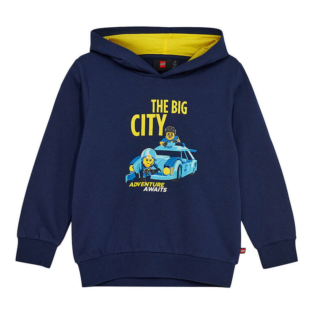 LEGOÂ® City Hættetrøje - LWScout 109 - Dark Navy m. Gul