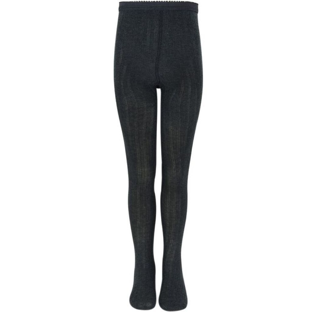 Melton Strømpebukser - Mørk Gråmeleret