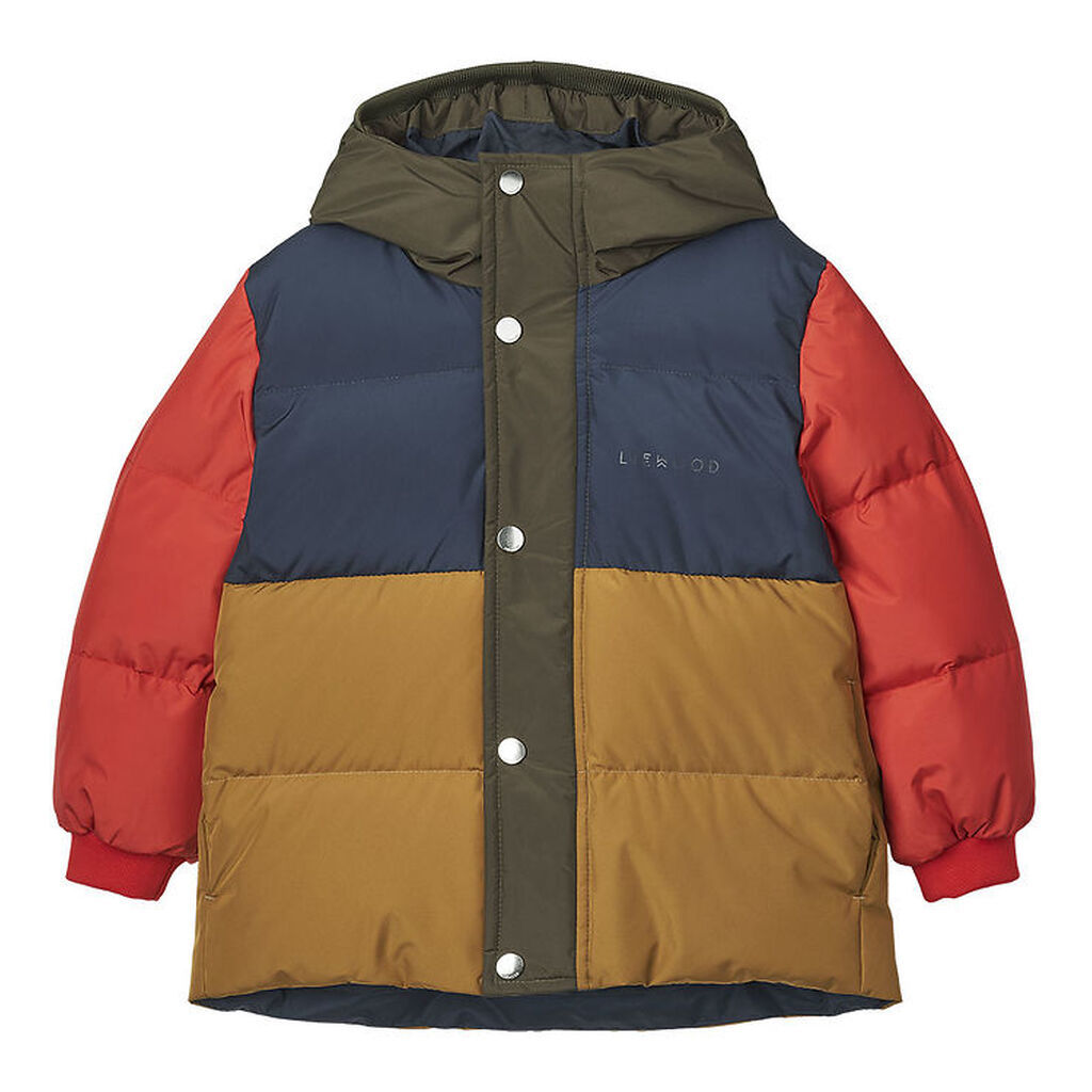 Liewood Dunjakke - Palle - Army Brown/Multi Mix