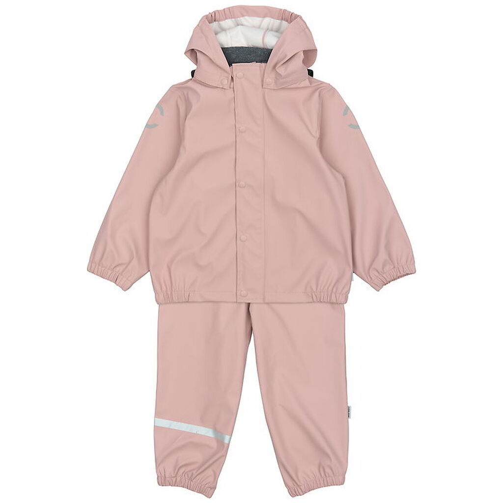 Mikk-Line Regntøj m. Seler - PU - Woodrose