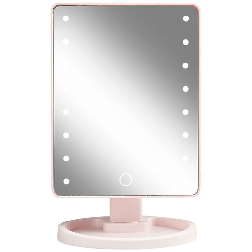 Gillian Jones Bordspejl - Firkant - LED/Touch - Rosa