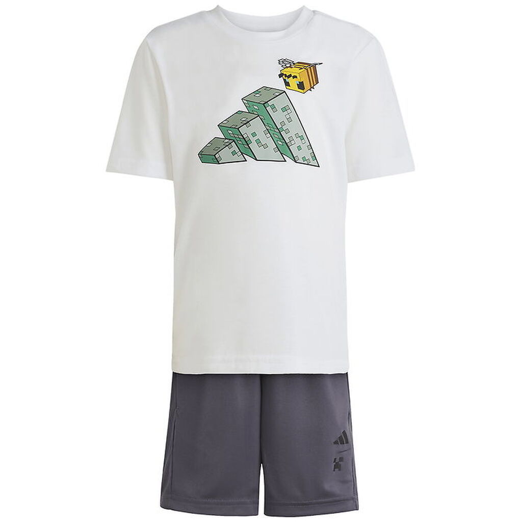 adidas Performance Shortssæt - Hvid m. Minecraft