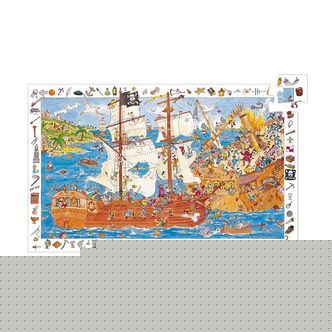 Djeco Puslespil - 100 Brikker - Piratskib
