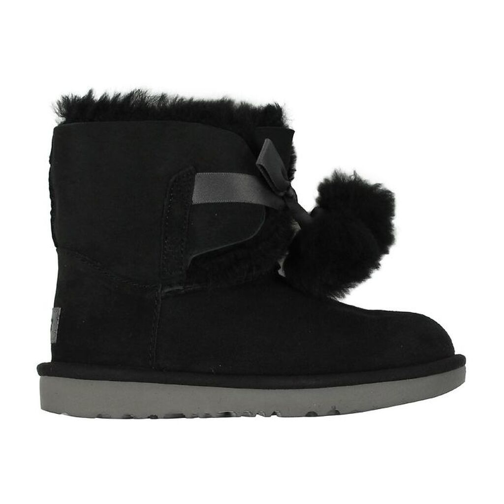 UGG Bamsestøvler - Gita - Sort m. Pom Poms