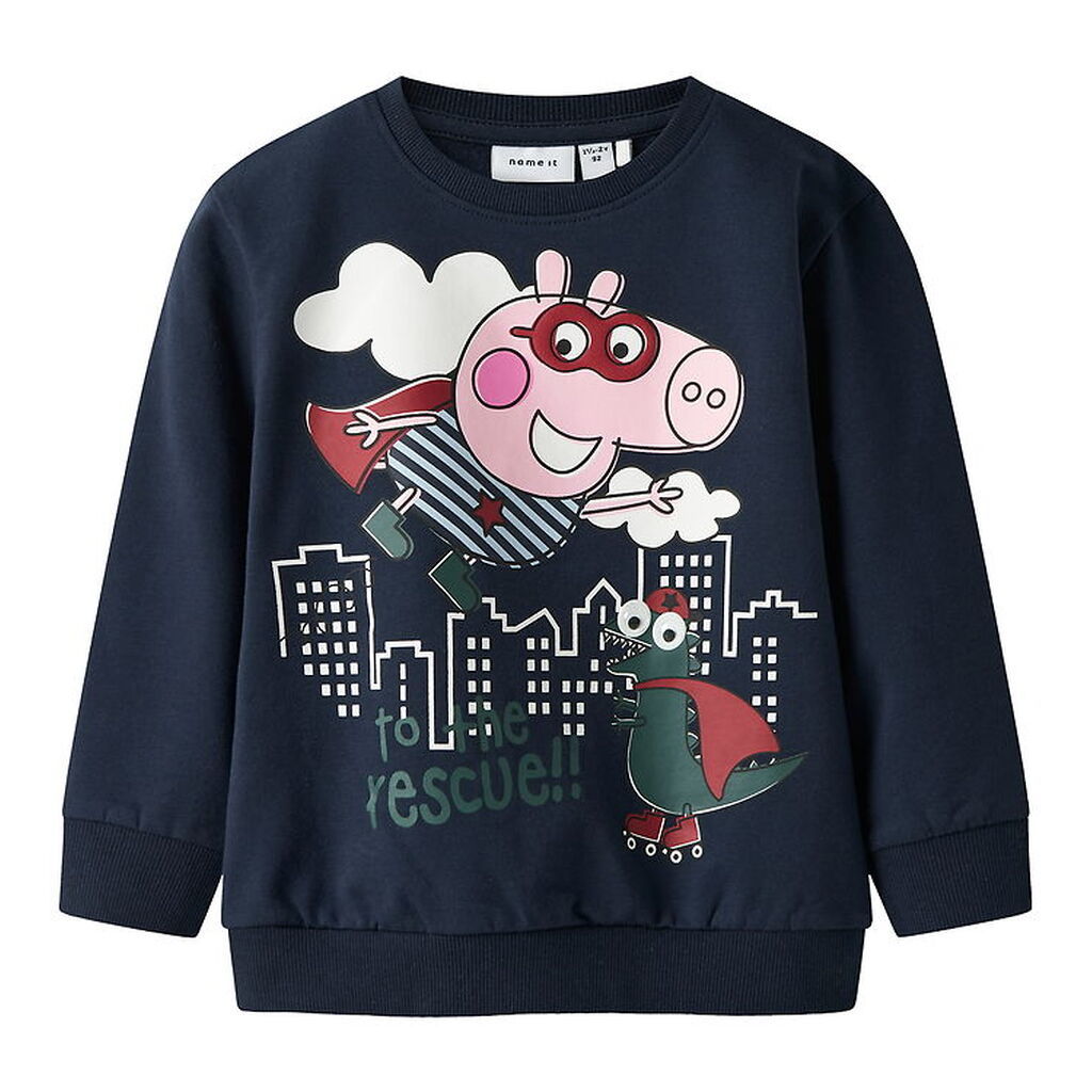 Name It Sweatshirt - NmmOlin Peppa Pig - Navy Blazer