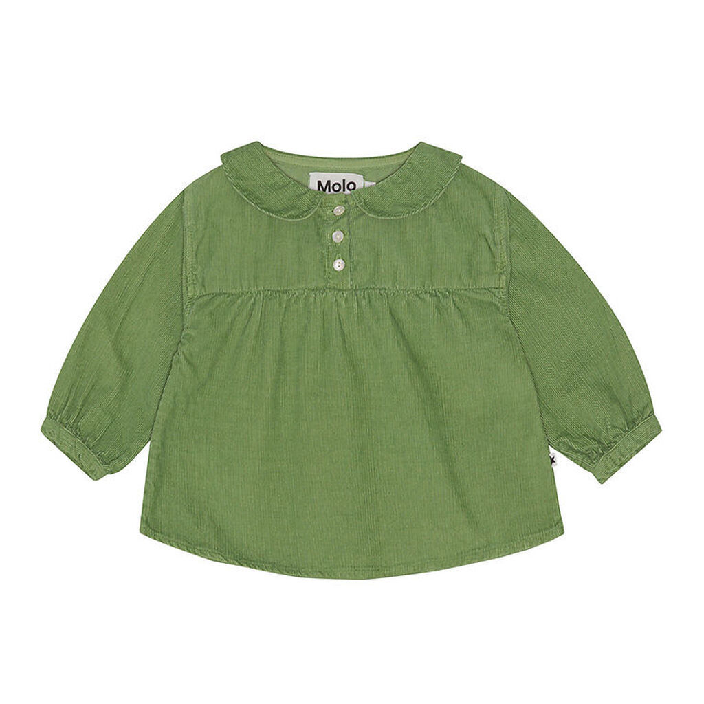 Molo Bluse - Fløjl - Erin - Moss Green