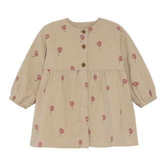 Minymo Kjole - Fløjl - Oxford Tan