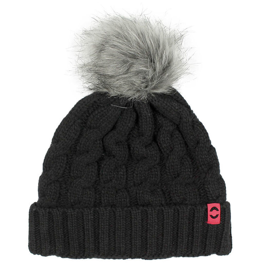 Mikk-Line Hue - Uld/Polyester - Sort m. Kvast