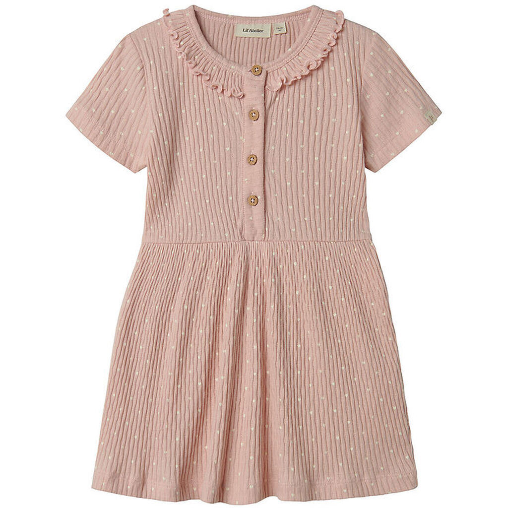 Lil' Atelier Kjole - Rib - NmfFiducia - Peach Whip