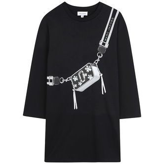 Little Marc Jacobs Kjole - Sort m. Print