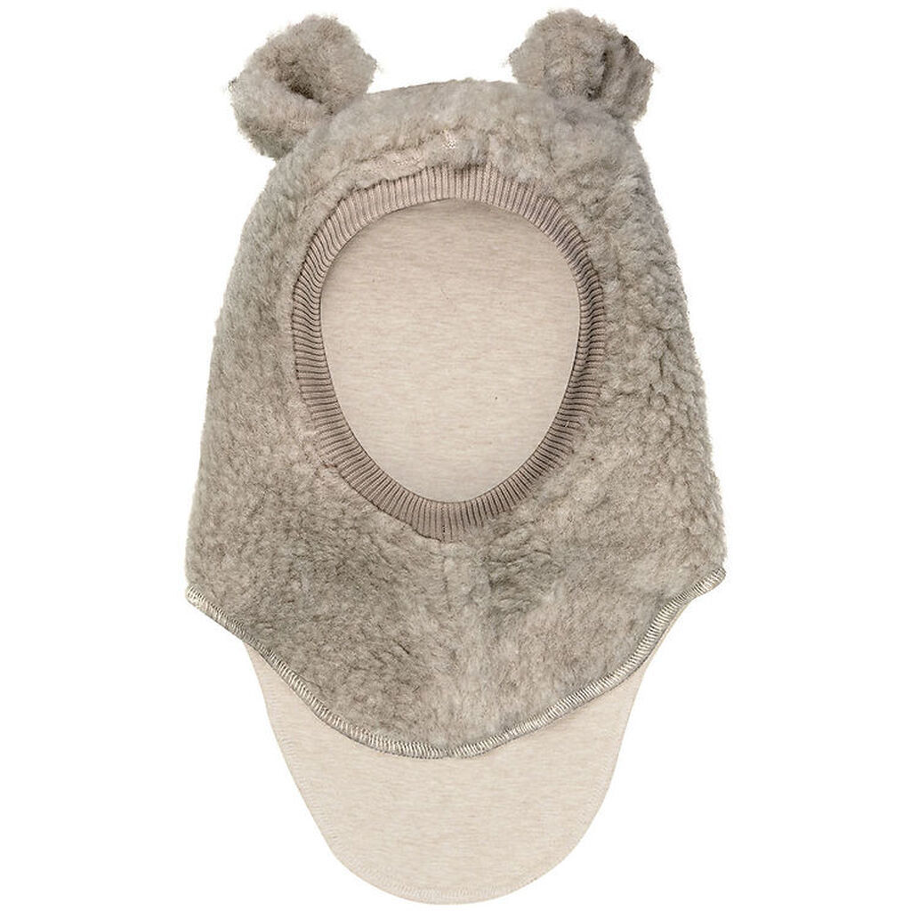 Huttelihut Elefanthue - Uld - Teddy - 2-lags - Camel Melange