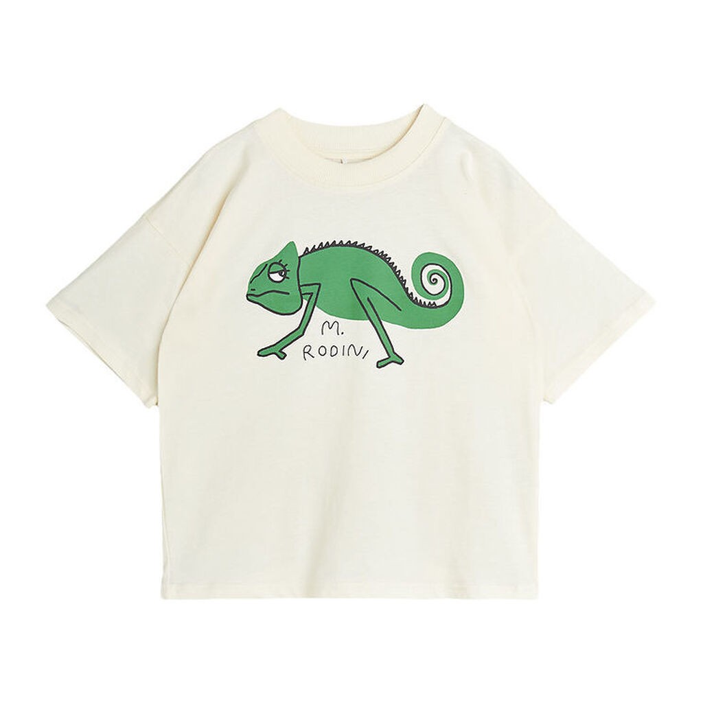 Mini Rodini T-shirt - Lizard - Offwhite