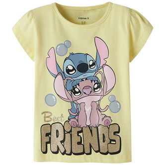 Name It T-shirt - Noos - NmfFuba - Stitch - Lemonade