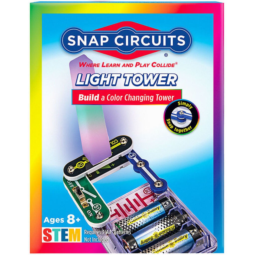 Snap Circuits Light Tower Sæt - Build A Color Changing Tower