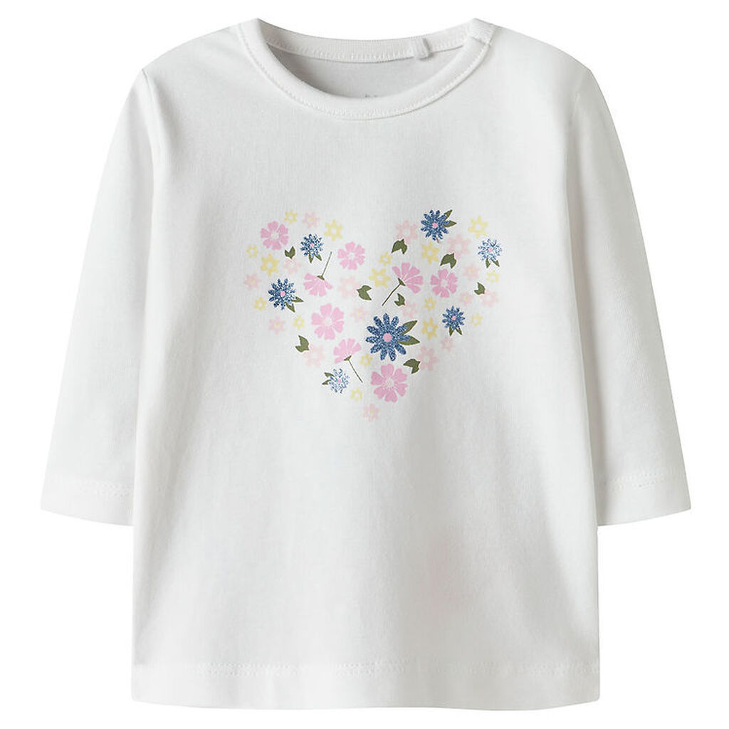 Name It Bluse - NbfVubie - Bright White/Heart
