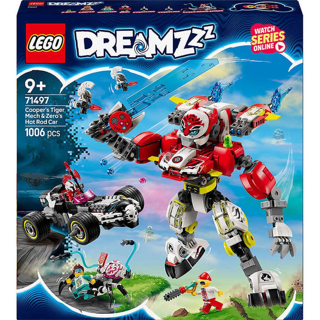 LEGOÂ® DREAMZzz - Coopers Tiger-Mech Og Zero... 71497 - 1006 Dele