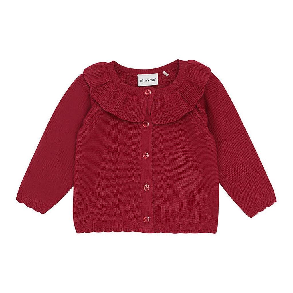 Minymo Cardigan - Strik - Rio Red
