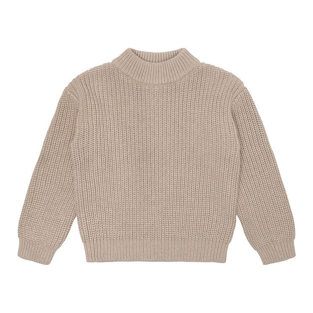 The New Bluse - TnLuck - Strik - Oatmeal Melange