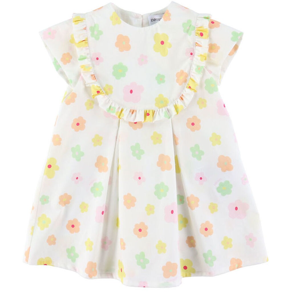 Emporio Armani Kjole - Hvid m. Blomster