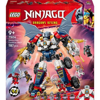 LEGOÂ® Ninjago - Zanes Ultrakombirobot 71834 - 4-i-1 - 1187 Dele